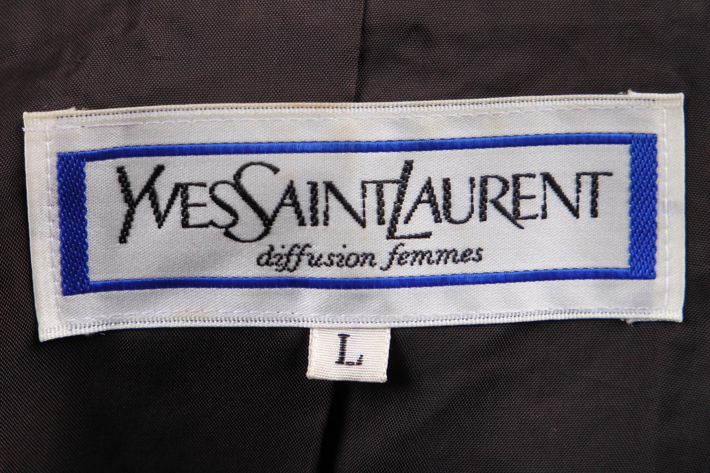 Women's Yves Saint Laurent 80s quilted Russian collection style jacket For Sale