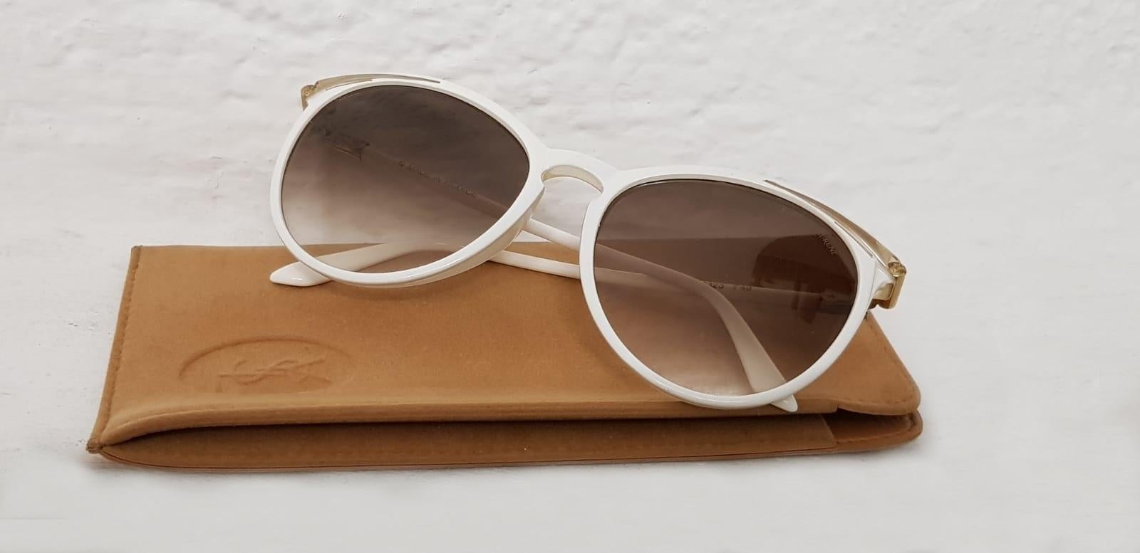 Yves Saint Laurent 8323 Sunglasses, 1980s  In New Condition For Sale In Madrid, Spain