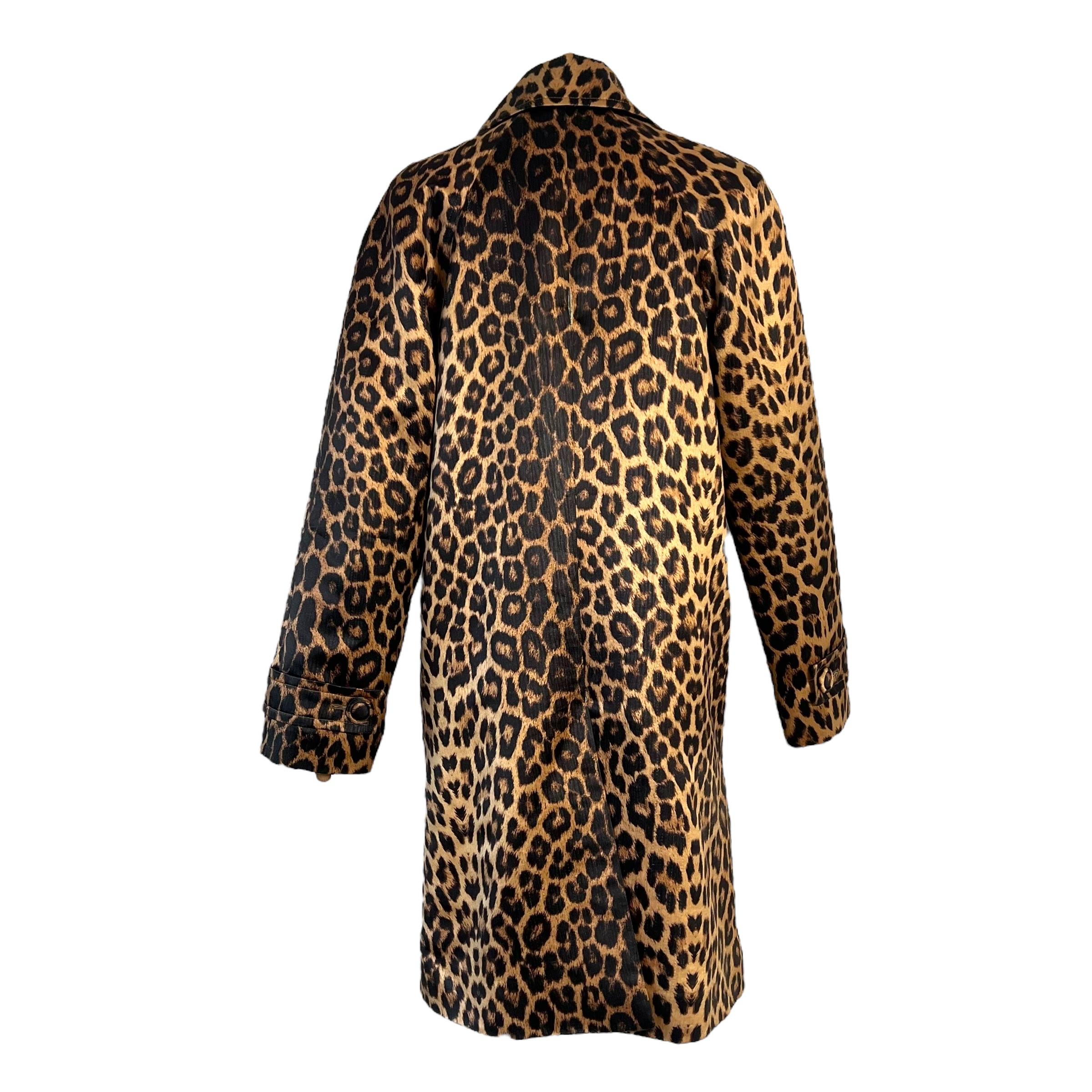 Women's or Men's Yves Saint Laurent 90's leopard coat