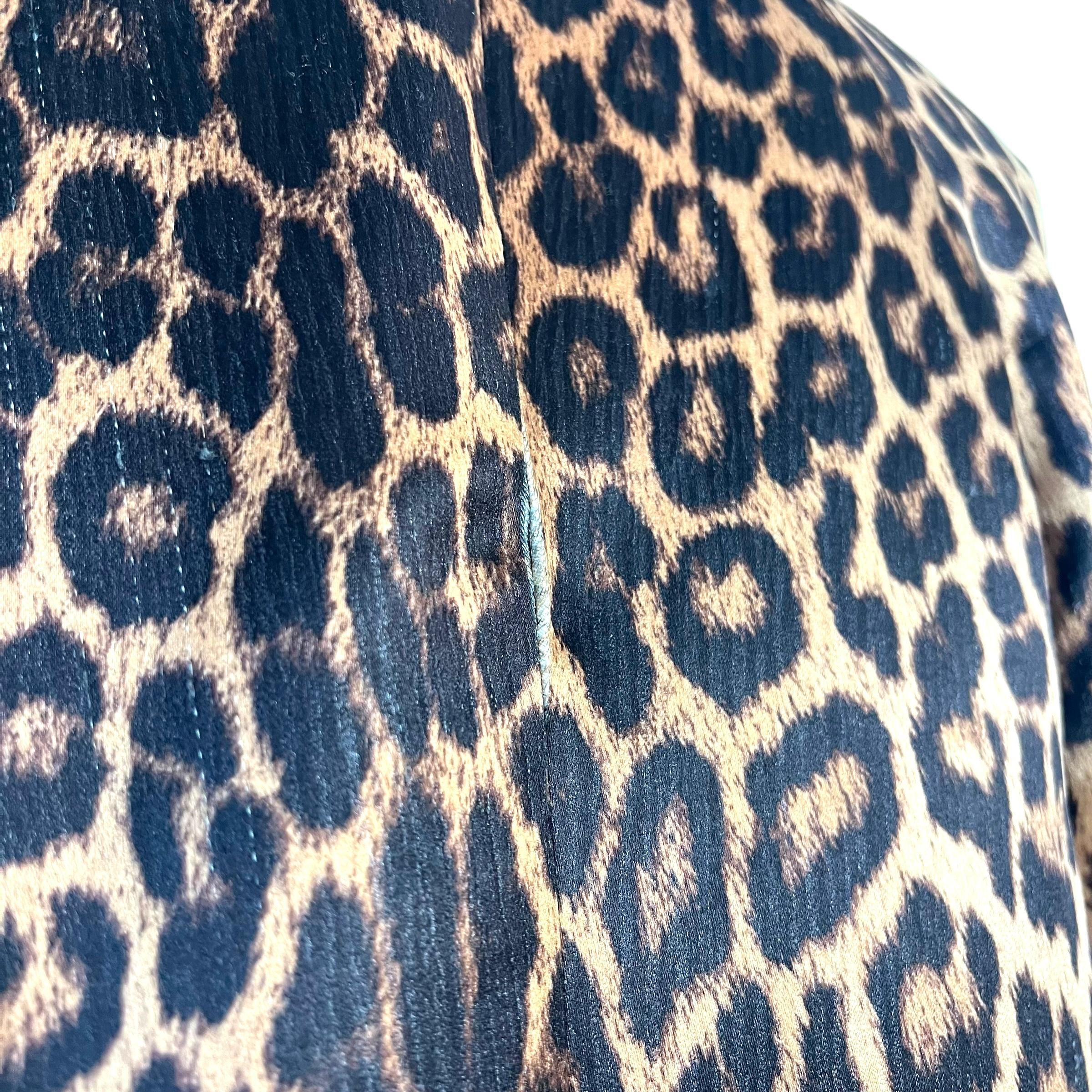 Yves Saint Laurent 90's leopard coat 1