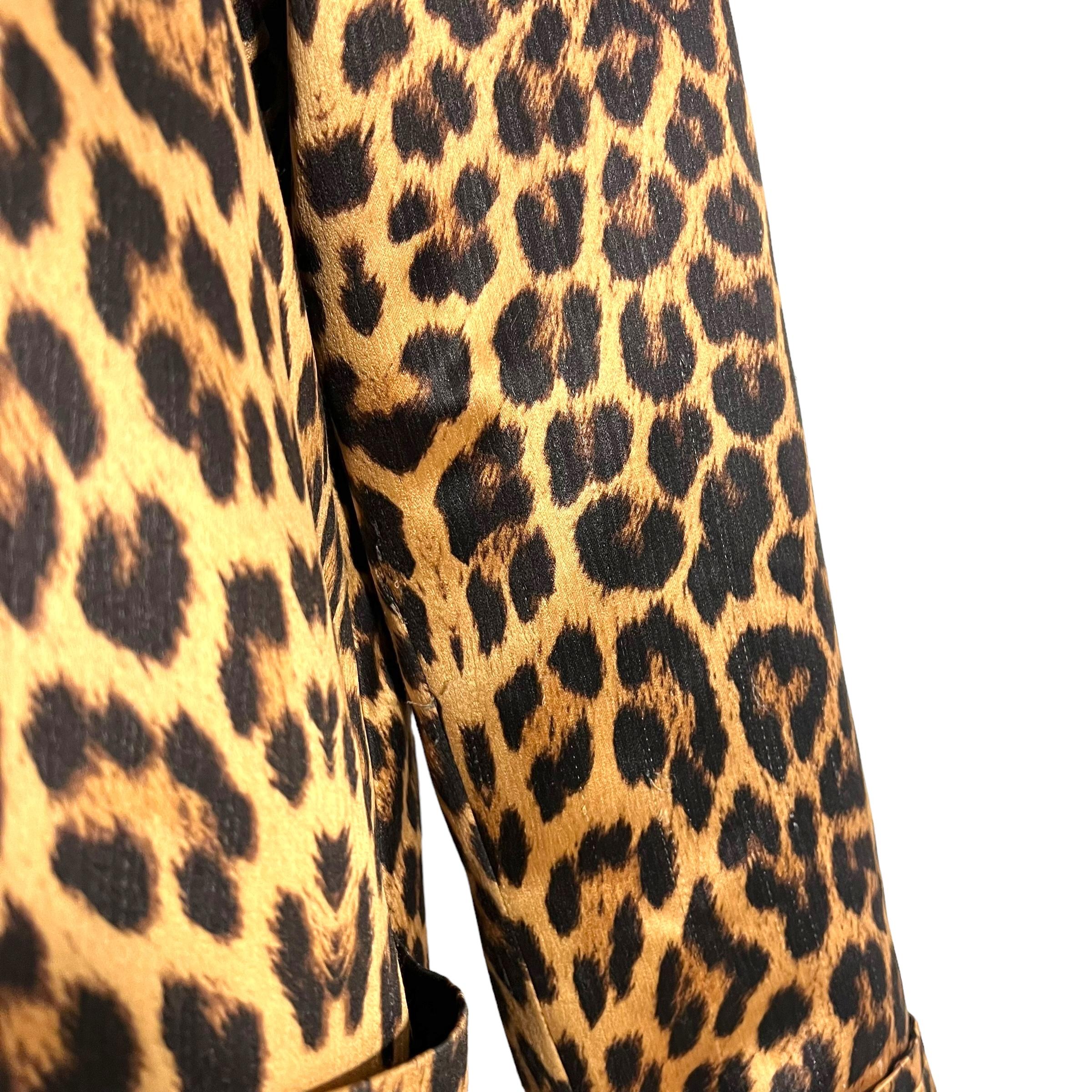 Yves Saint Laurent 90's leopard coat 4