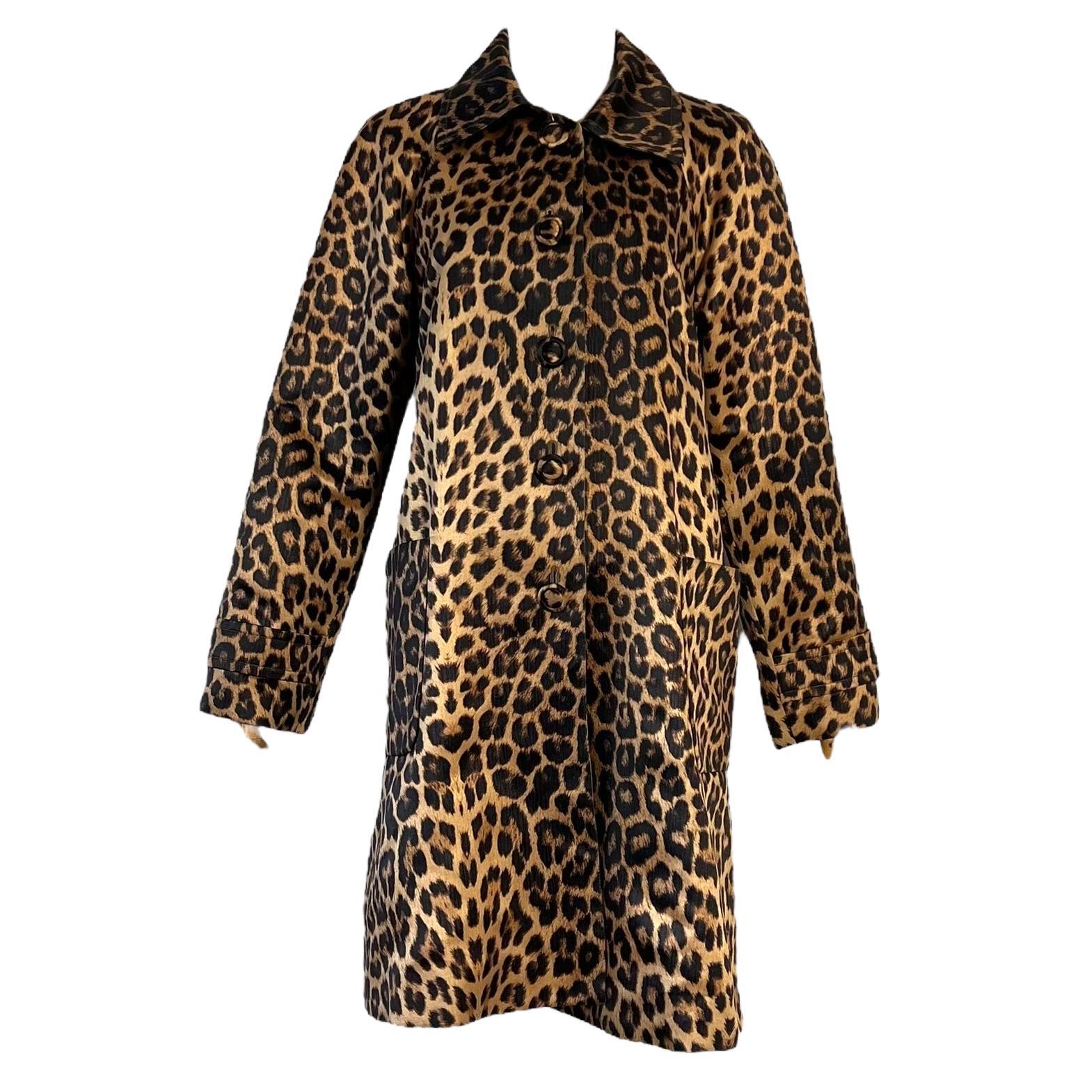 Yves Saint Laurent 90's leopard coat