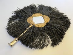 Yves Saint Laurent African Collection Scallop Runway Hand Mirror