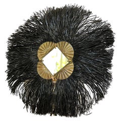 Yves Saint Laurent African Collection Scallop Runway Hand Mirror 