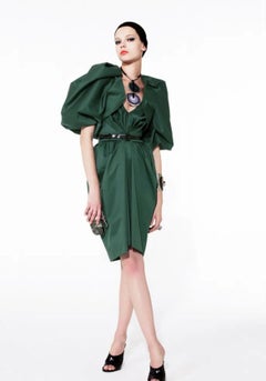 Yves Saint Laurent Agate Disc Pendant Necklace 2010