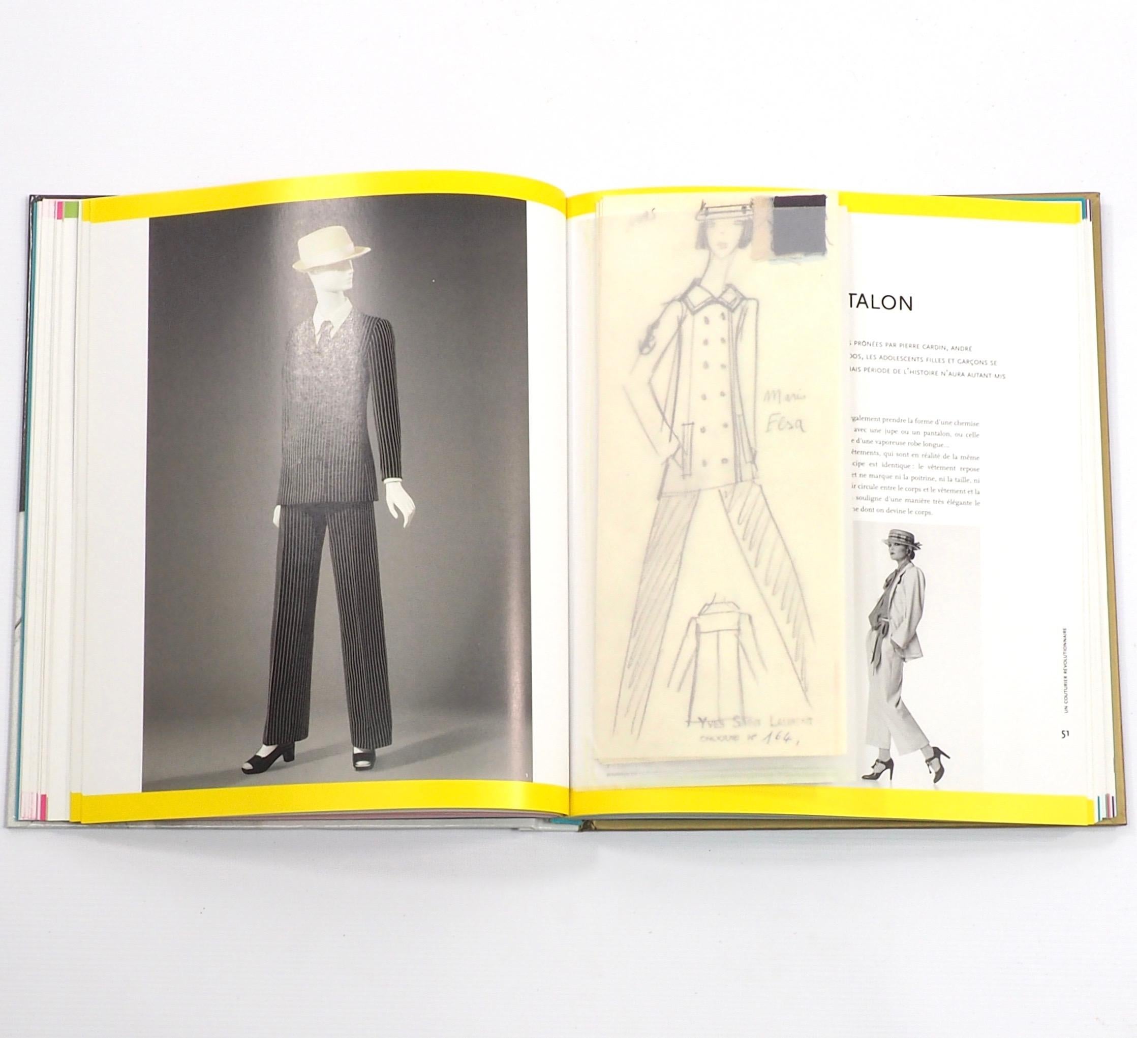 Yves Saint Lauren  - All About Yves. Larousse, Paris 2016. First edition.

Lushly produced with Illustrations from the start of his career onwards with expensively produced facsimile inserts of Doll cut-outs, sketches, letters, polaroid photographs,