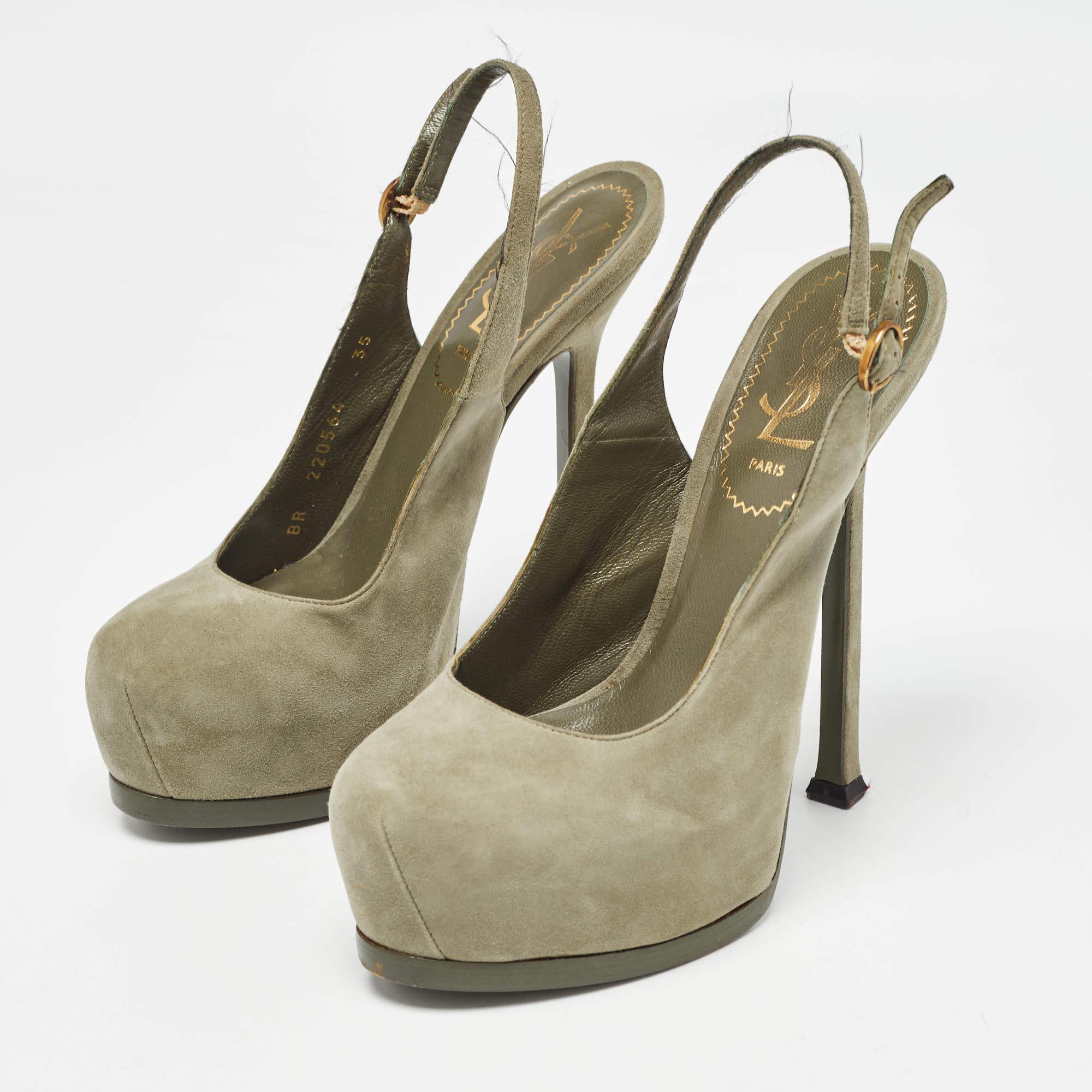 Affichez un style élégant avec cette paire d'escarpins. Ces chaussures élégantes sont fabriquées à partir de matériaux de qualité. Ils sont posés sur des semelles durables et des talons élégants.