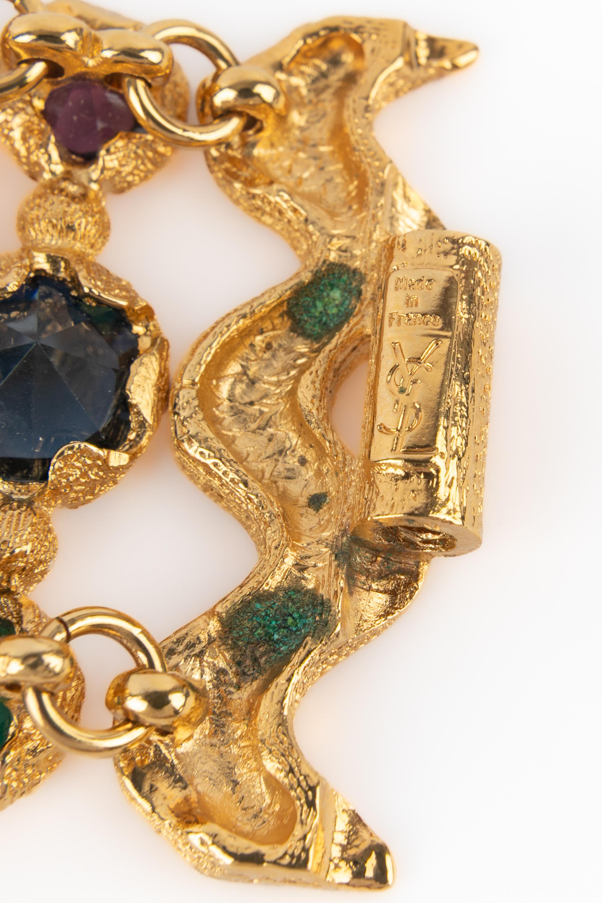 Yves Saint Laurent articulated bracelet For Sale 6