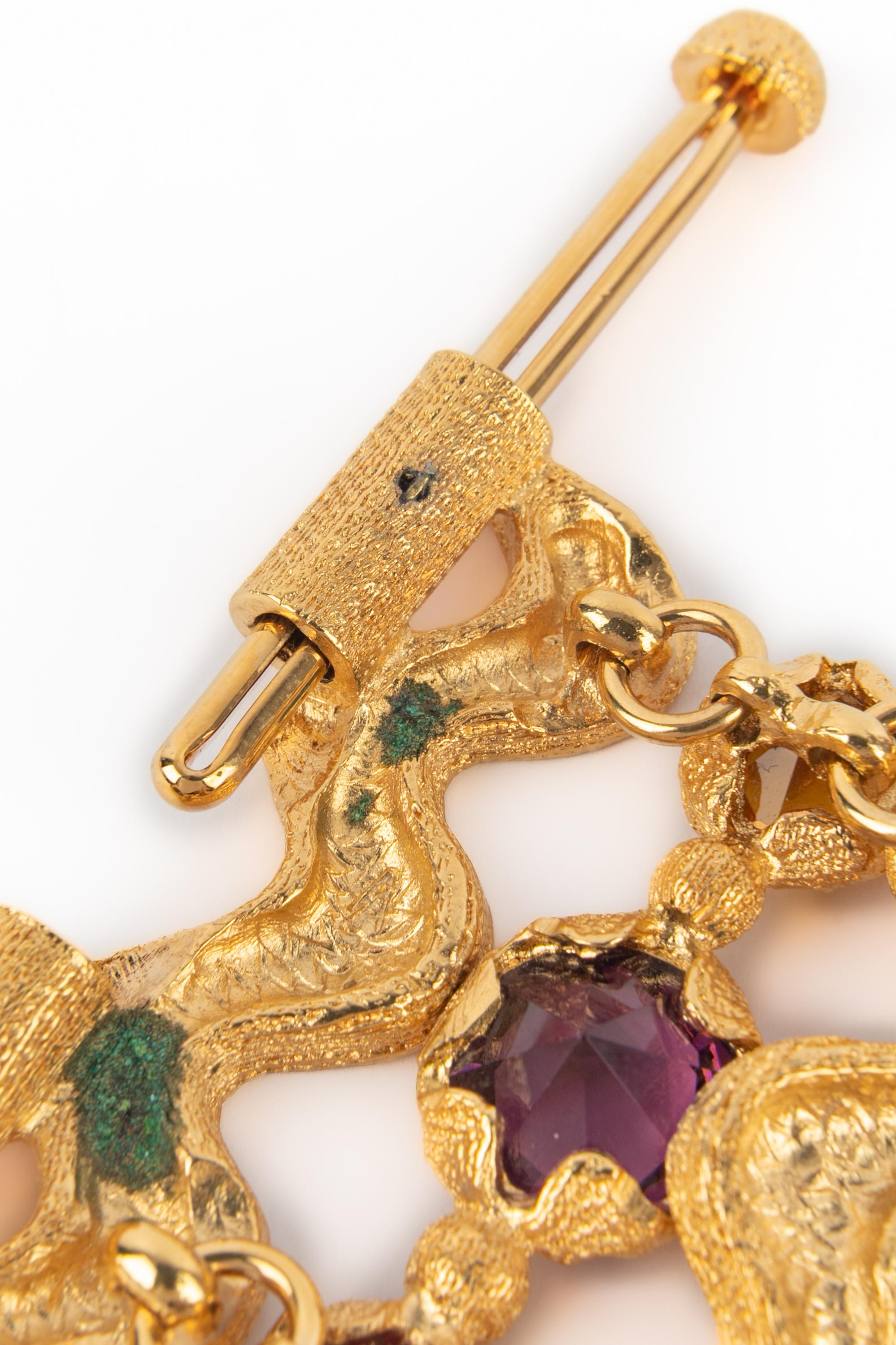 Yves Saint Laurent articulated bracelet For Sale 7