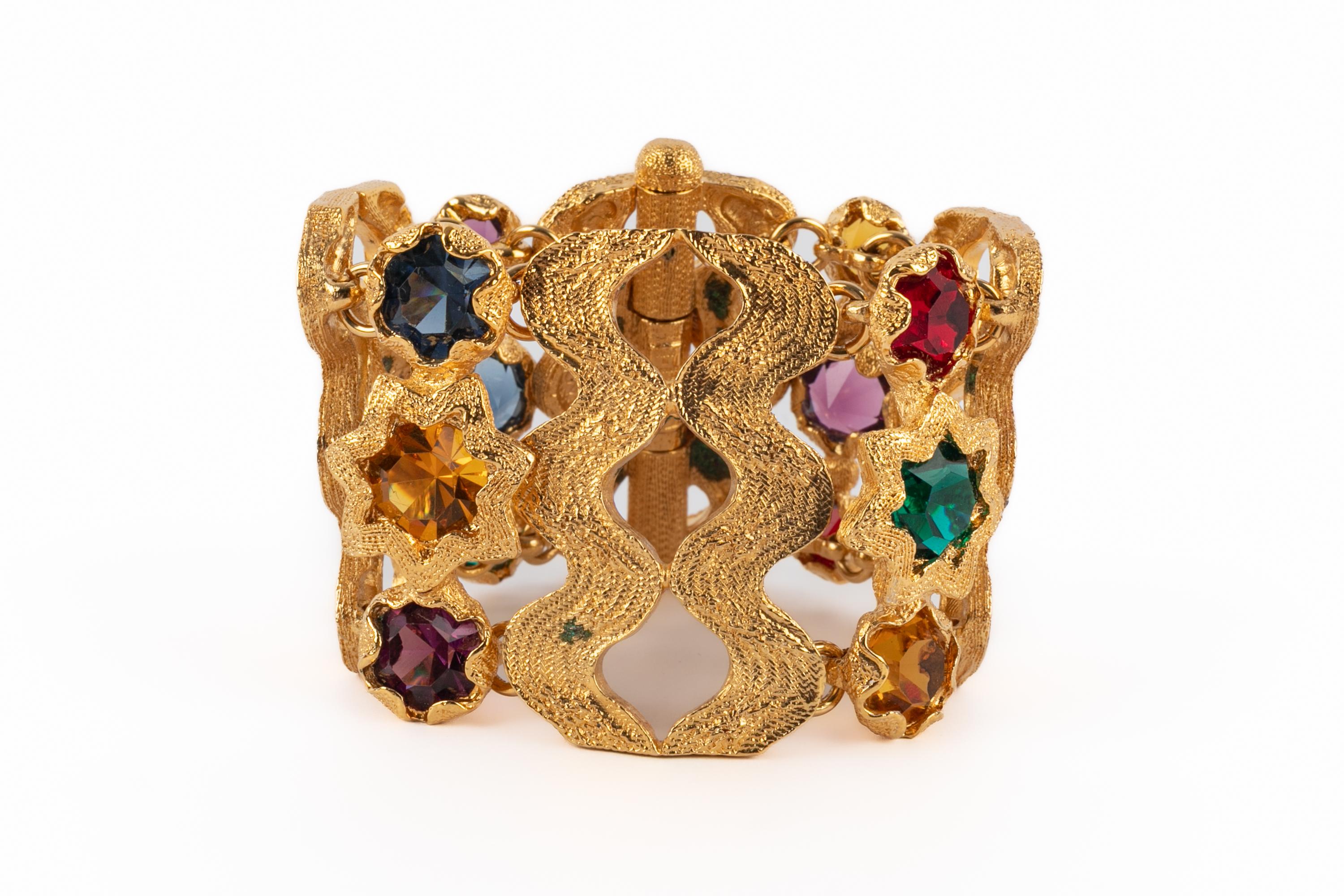 Yves Saint Laurent articulated bracelet For Sale 1