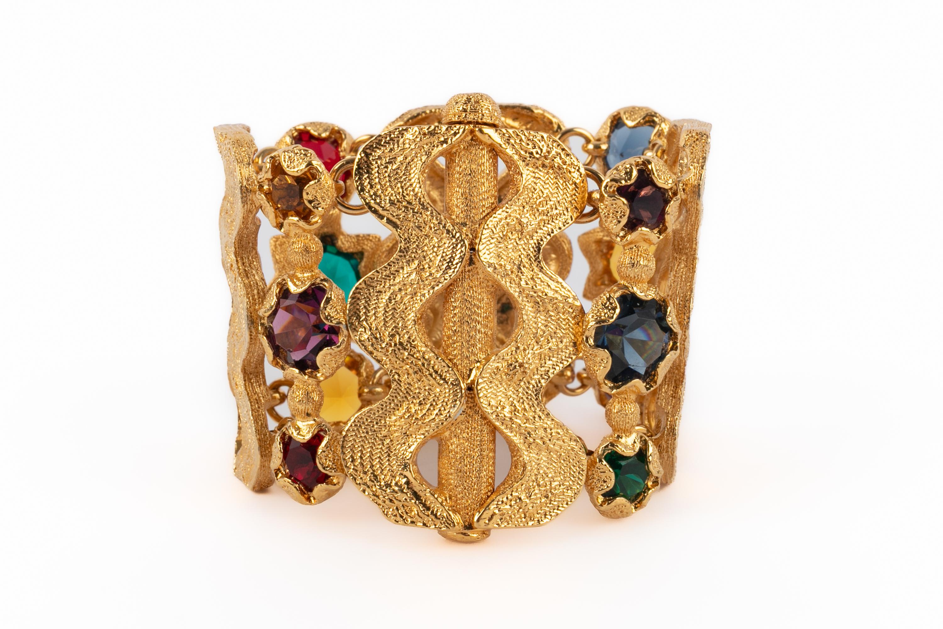 Yves Saint Laurent articulated bracelet For Sale 2