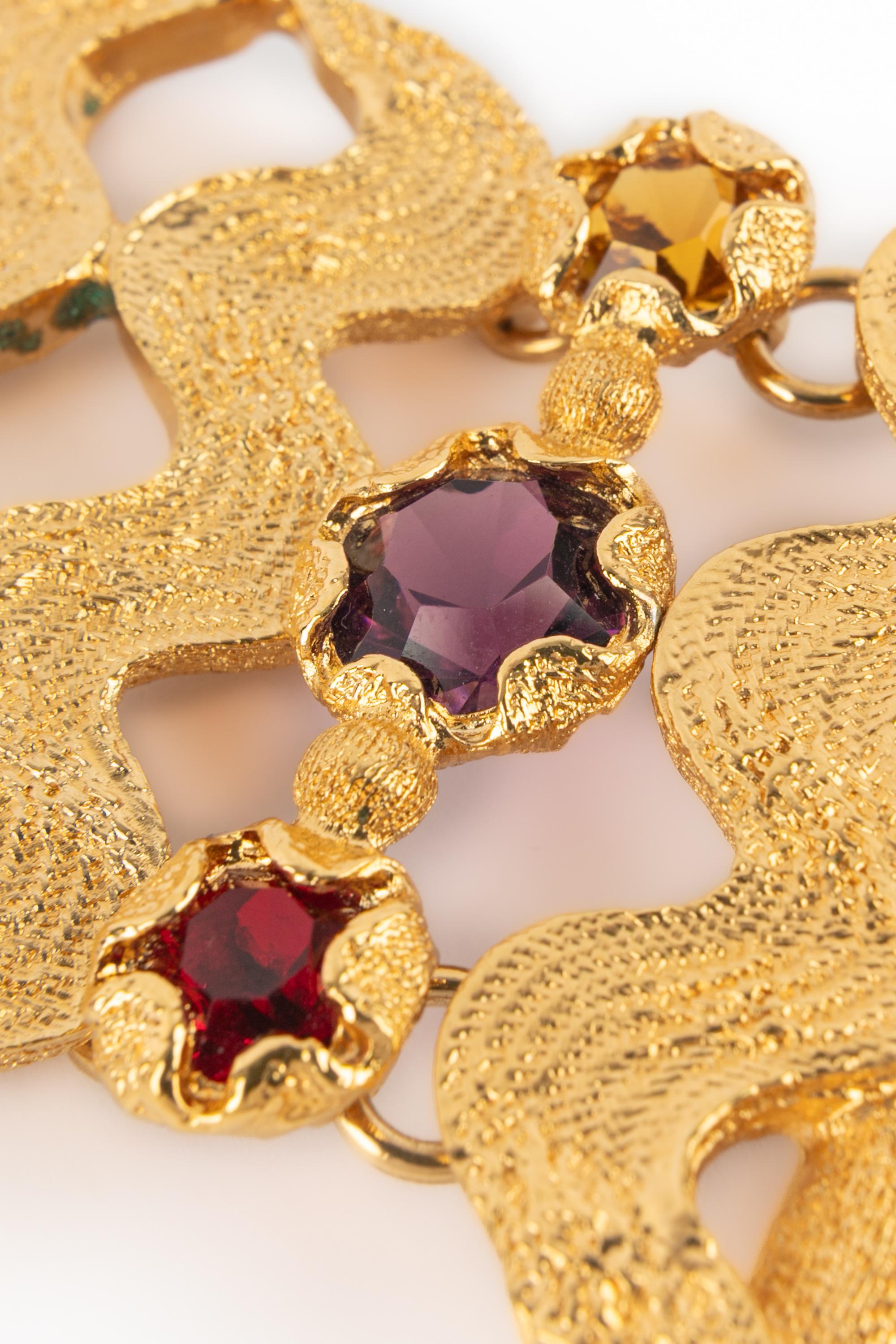 Yves Saint Laurent articulated bracelet For Sale 3