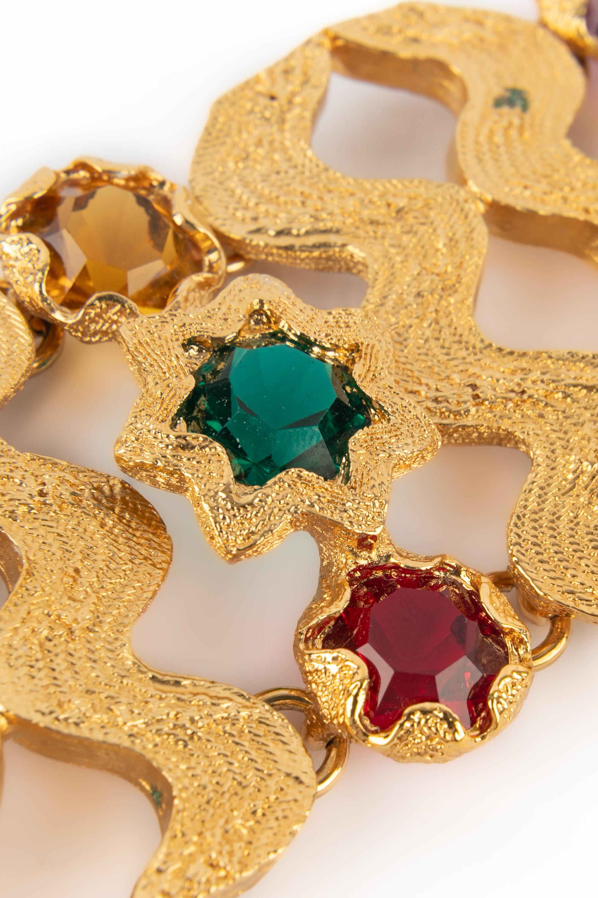 Yves Saint Laurent articulated bracelet For Sale 4