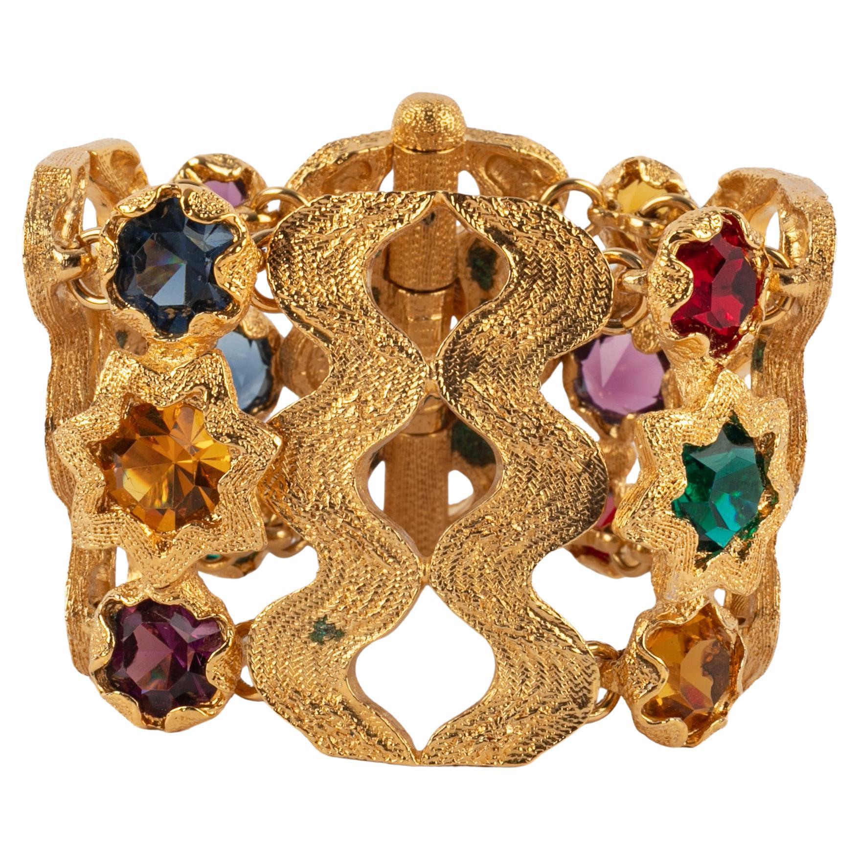 Yves Saint Laurent articulated bracelet For Sale