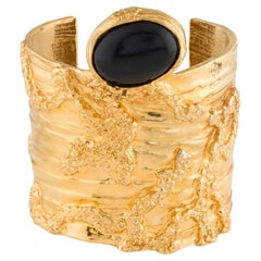 Yves Saint Laurent Arty textured cuff bracelet