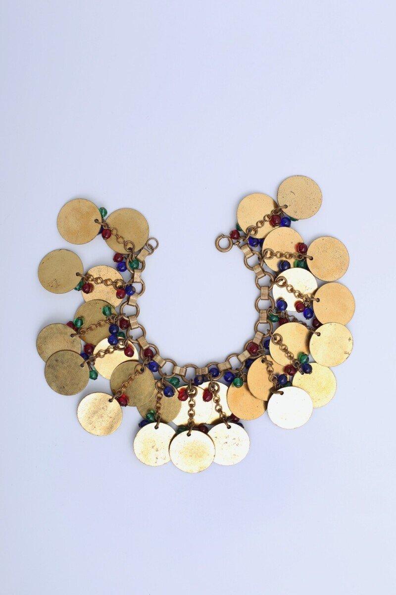 Yves Saint Laurent (Attribuito a) set di gioielli in metallo dorato in vendita 3