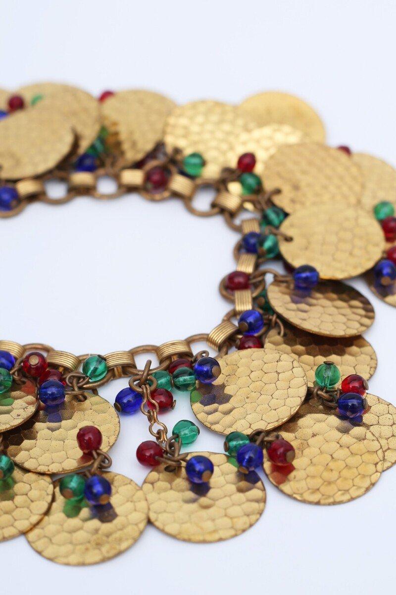 Yves Saint Laurent (Attribuito a) set di gioielli in metallo dorato in vendita 4