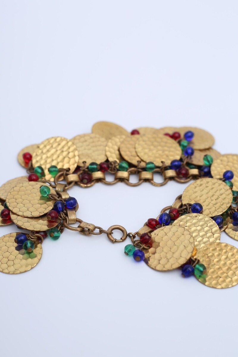 Yves Saint Laurent (Attribuito a) set di gioielli in metallo dorato in vendita 5