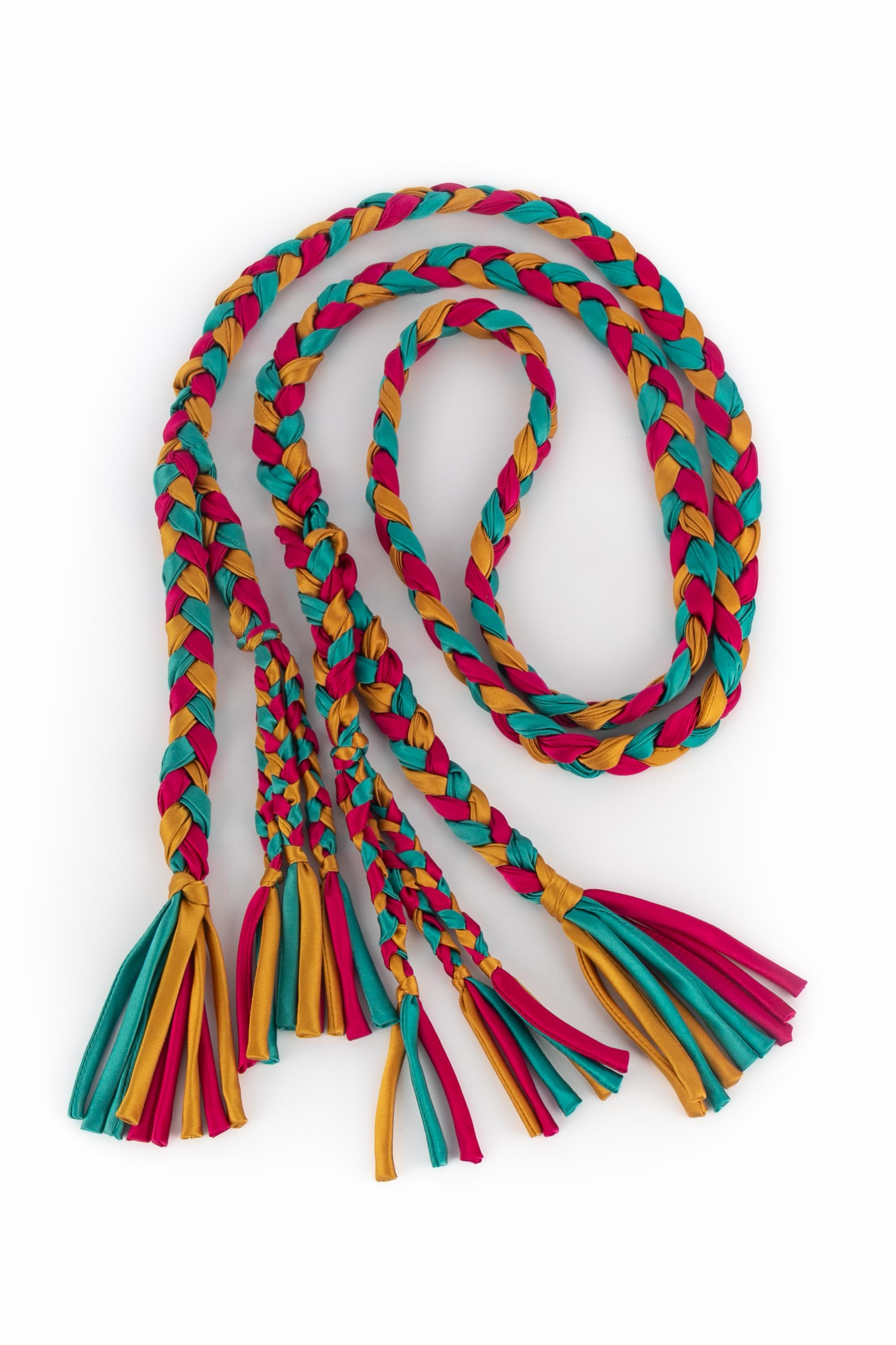 Yves Saint Laurent (Atribuido a) cinturón multicolor en Excelente estado para la venta en SAINT-OUEN-SUR-SEINE, FR