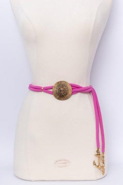 Yves Saint Laurent (Attributed to) pink cord belt
