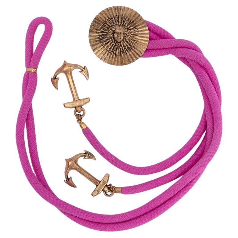 Yves Saint Laurent (Attributed to) pink cord belt