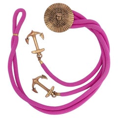 Yves Saint Laurent (Attributed to) pink cord belt