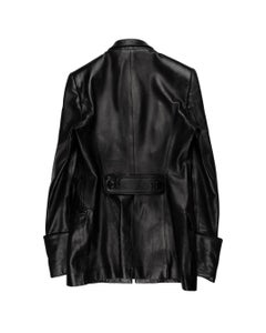 Yves Saint Laurent AW2001 Leather Officer Jacket