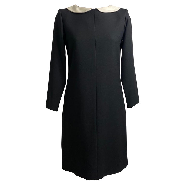 Yves Saint Laurent baby doll Vintage Black Dress For Sale at 1stDibs