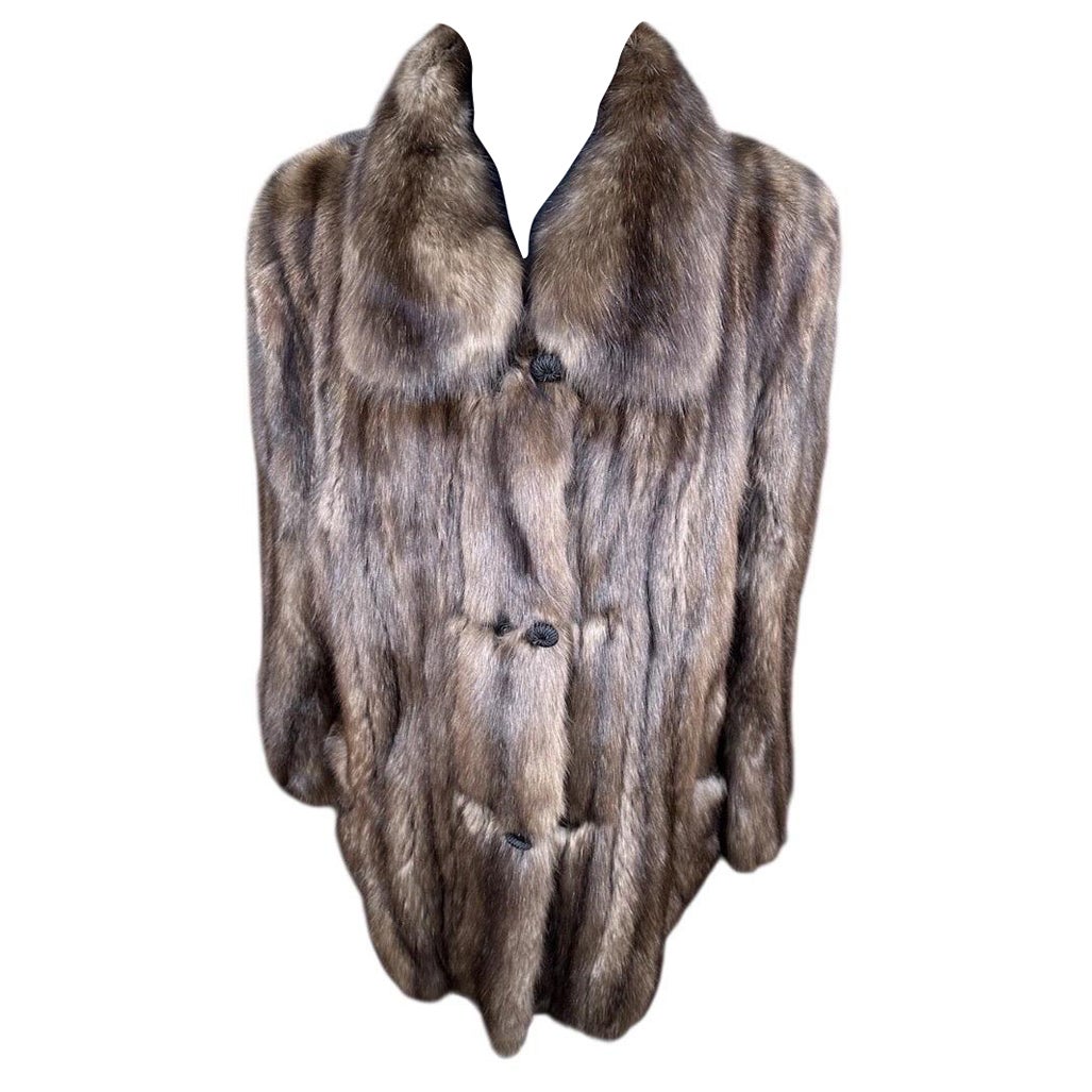 Yves saint Laurent barguzin Russian sable fur coat size 6/small