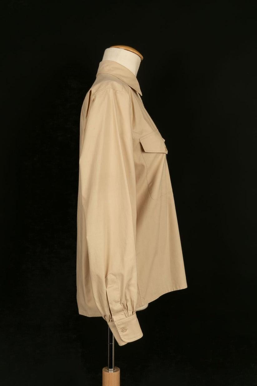 Women's Yves Saint Laurent Beige Cotton Shirt