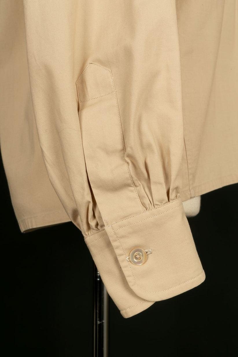 Yves Saint Laurent Beige Cotton Shirt 2