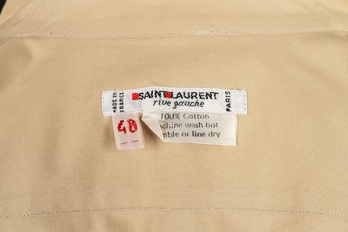 Yves Saint Laurent Beige Cotton Shirt 4