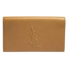 Yves Saint Laurent Beige Leather Belle De Jour Clutch