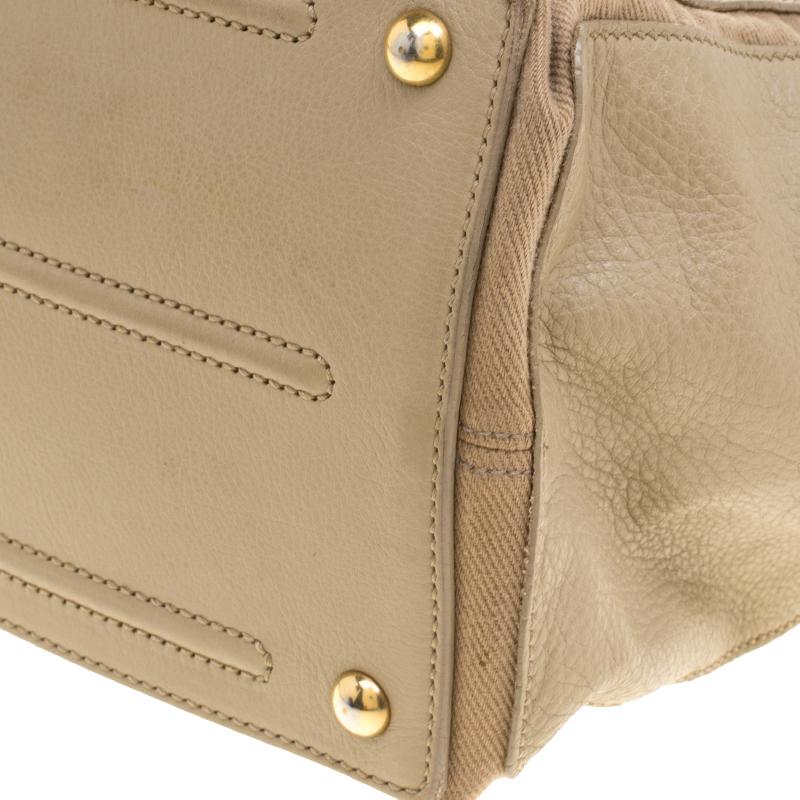 Yves Saint Laurent Beige Leather Medium Muse Two Satchel 7