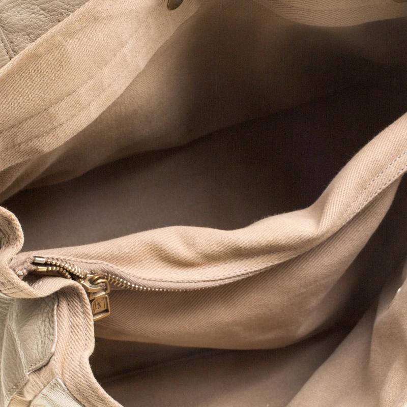 Yves Saint Laurent Beige Leather Medium Muse Two Satchel 3