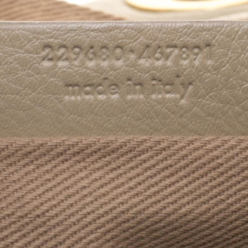 Yves Saint Laurent Beige Leather Medium Muse Two Satchel 4