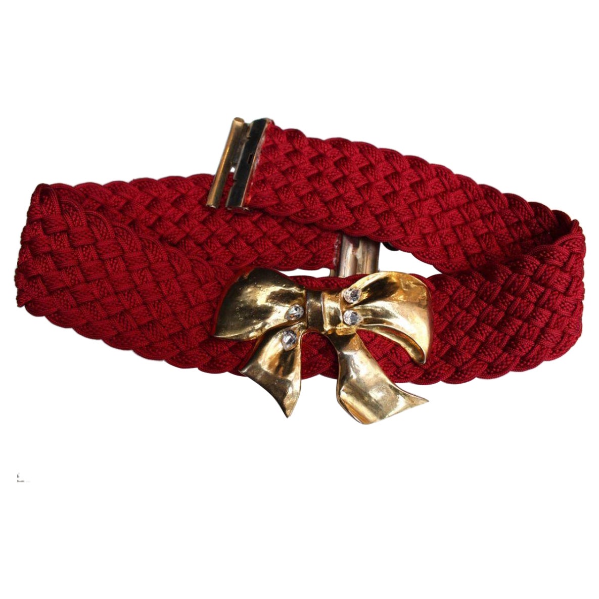 Cintura Yves Saint Laurent in passamaneria rossa