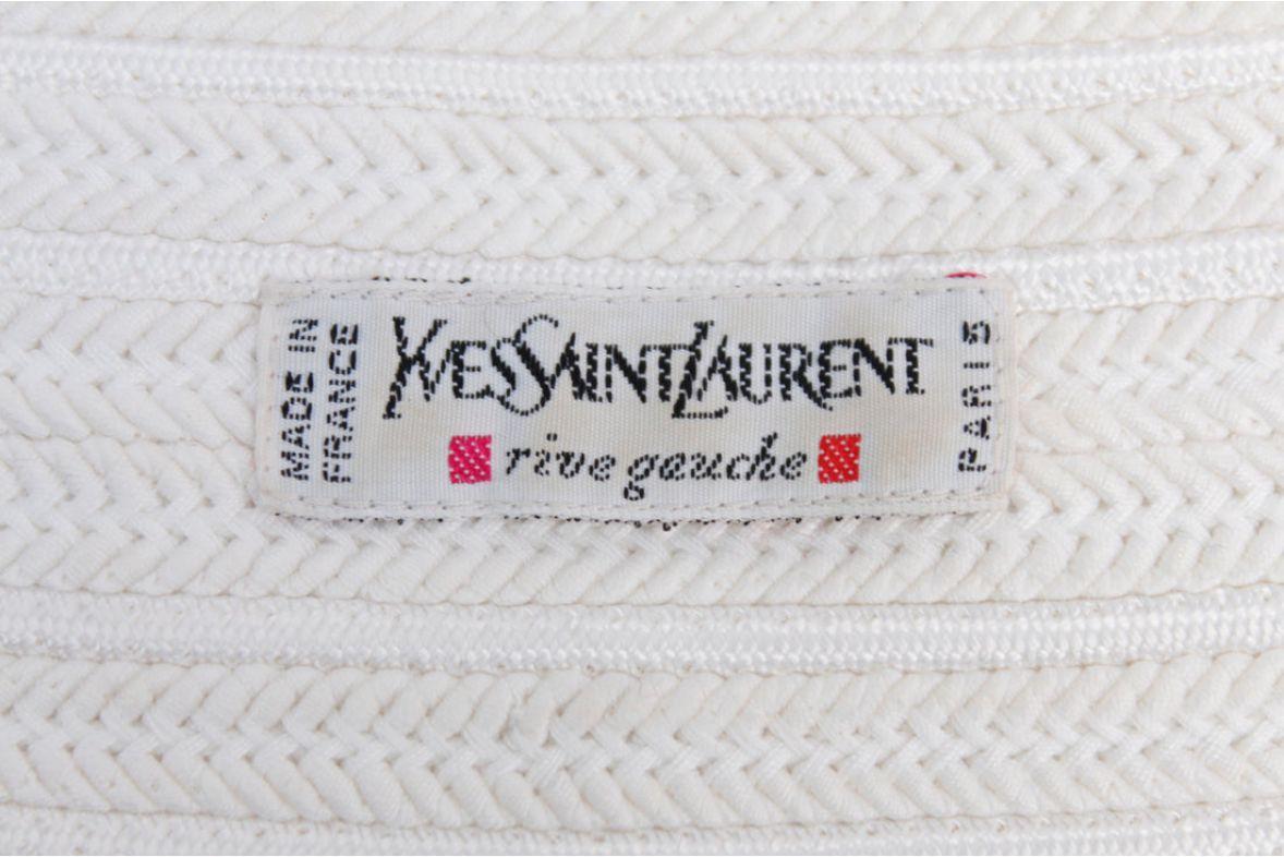 Yves Saint Laurent Gürtel in Weiß mit Passementerie 3