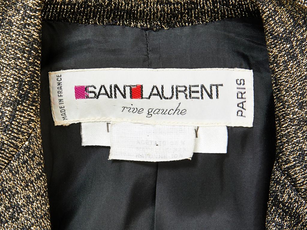 Yves Saint Laurent Belted Lurex Blazer 1