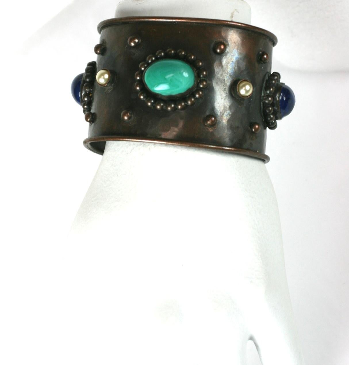 Yves Saint Laurent - Bracelet manchette style berbère en vente 1