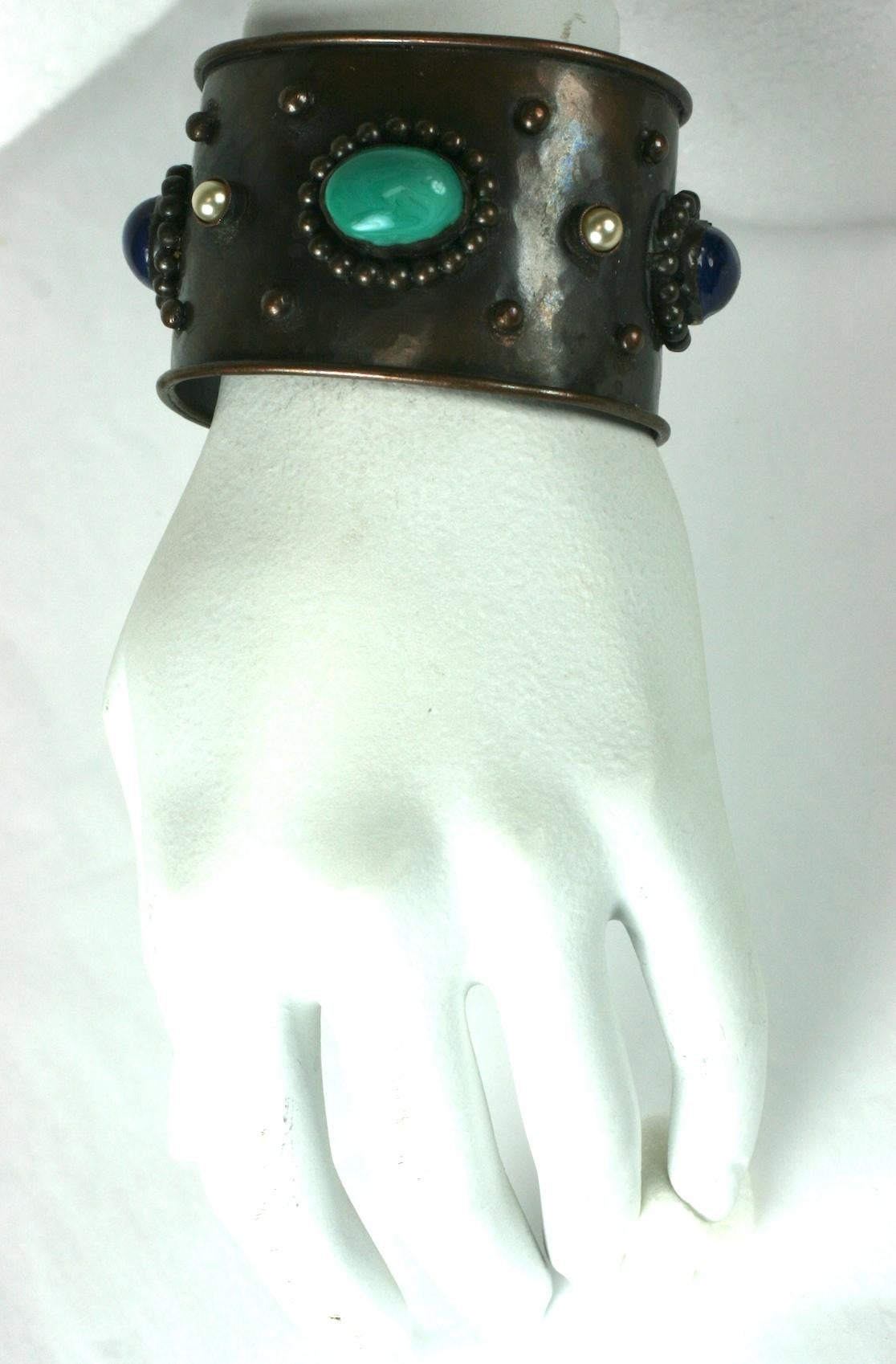 Yves Saint Laurent - Bracelet manchette style berbère en vente 2