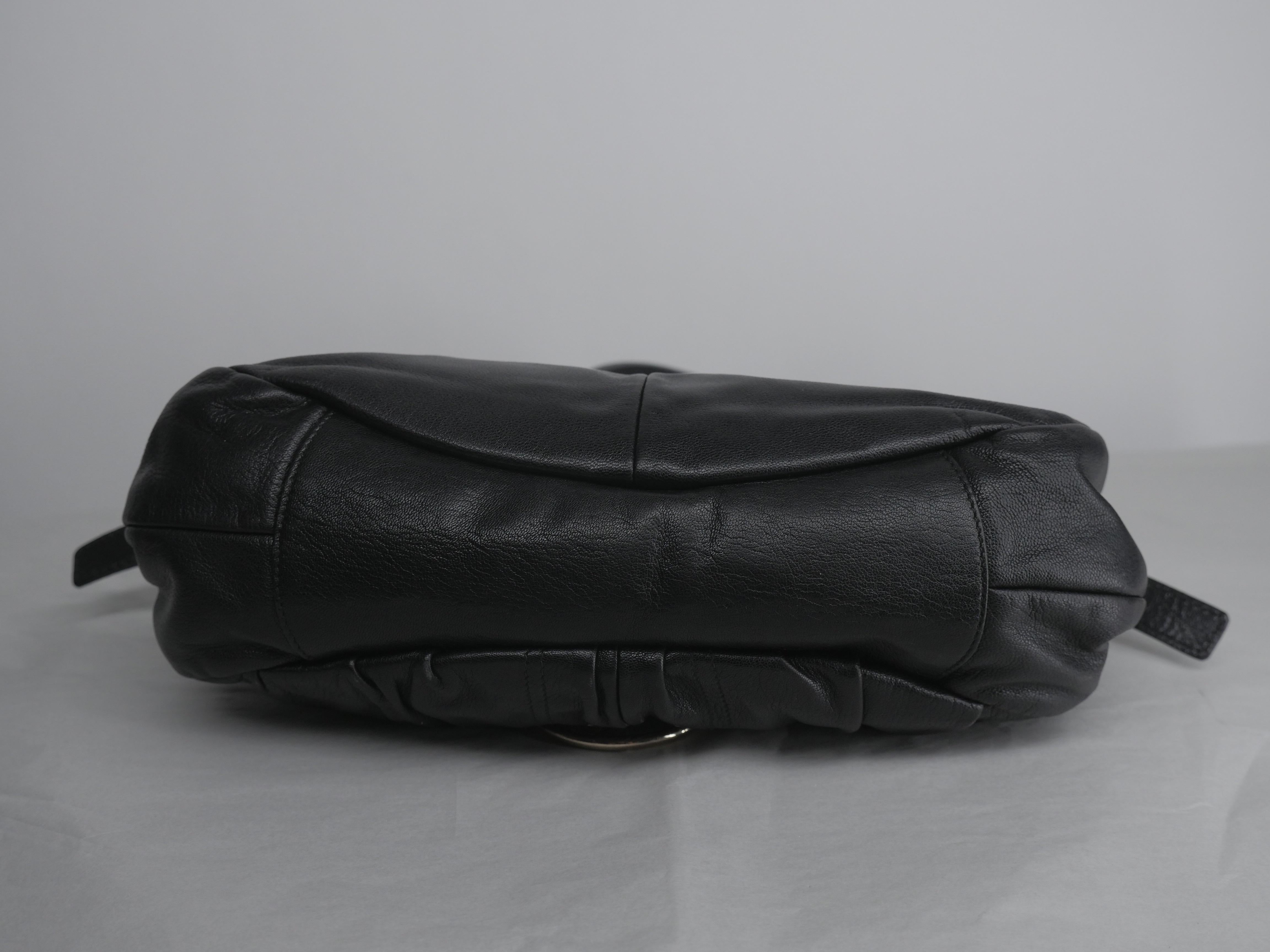 Yves Saint Laurent Black and Gold Hardware Shoulder Bag 6