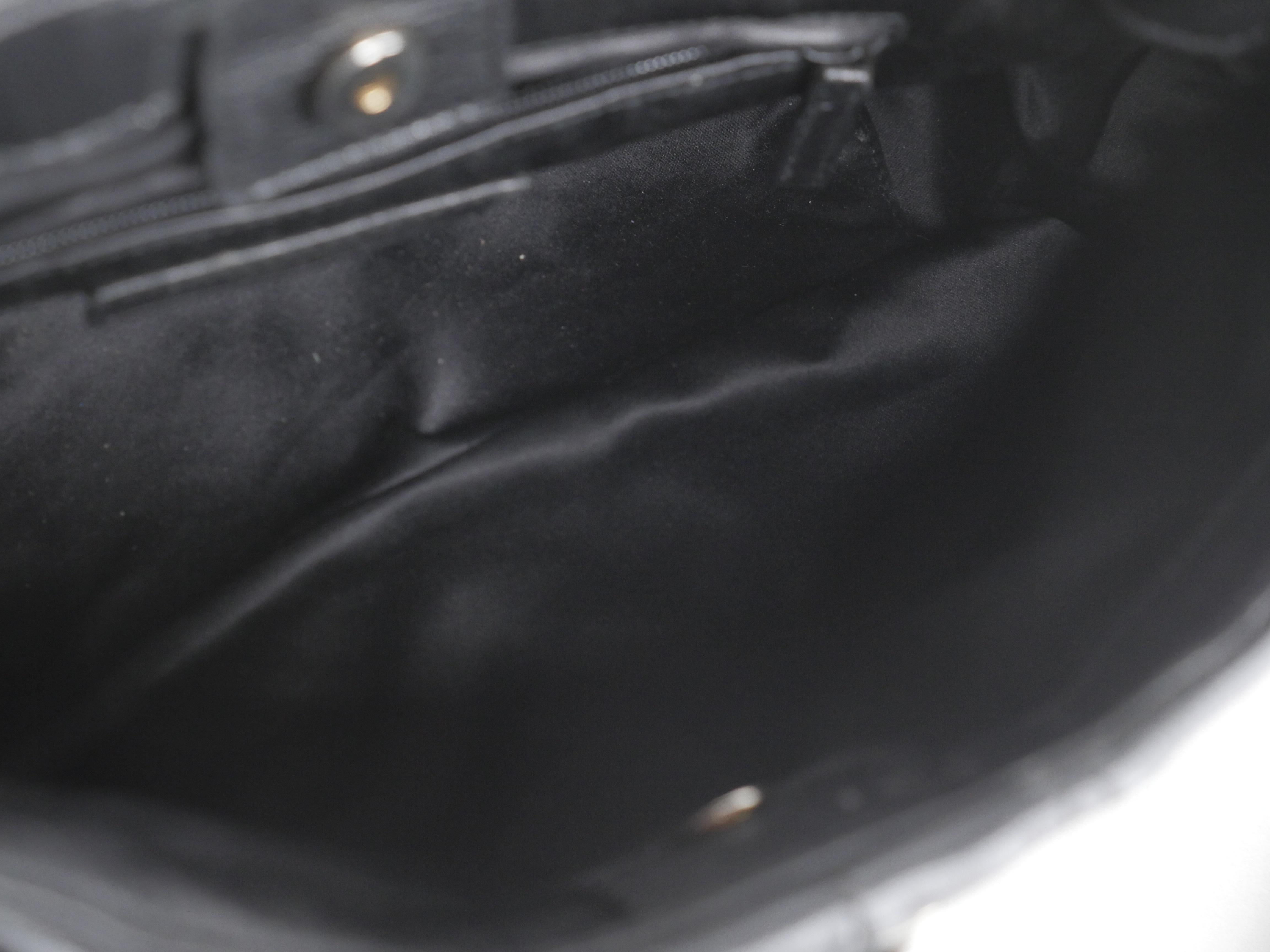 Yves Saint Laurent Black and Gold Hardware Shoulder Bag 8