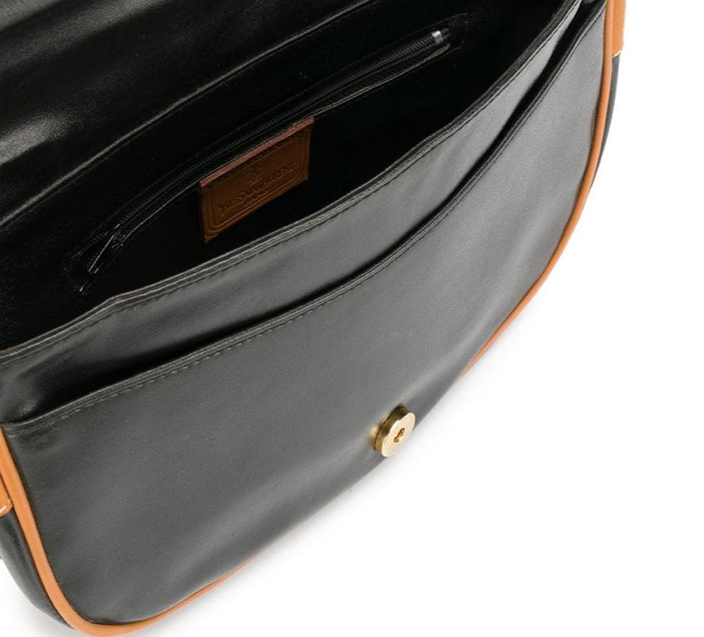 Yves Saint Laurent Black  Bag, 1970s  In Good Condition In Paris, FR