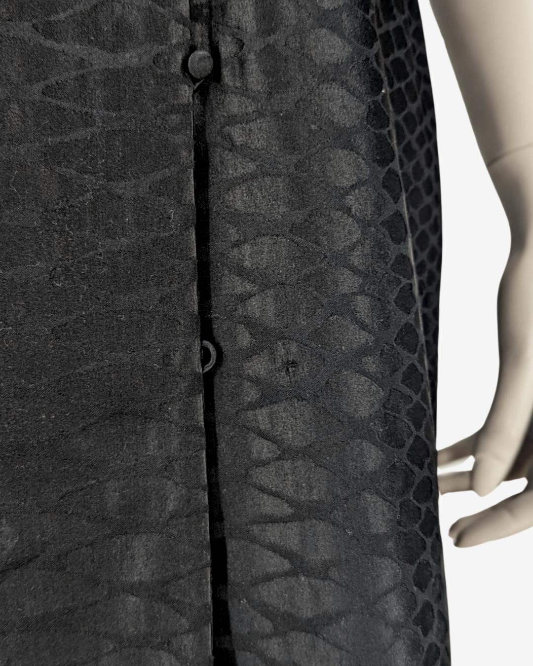 Yves Saint Laurent black cape dress For Sale 6