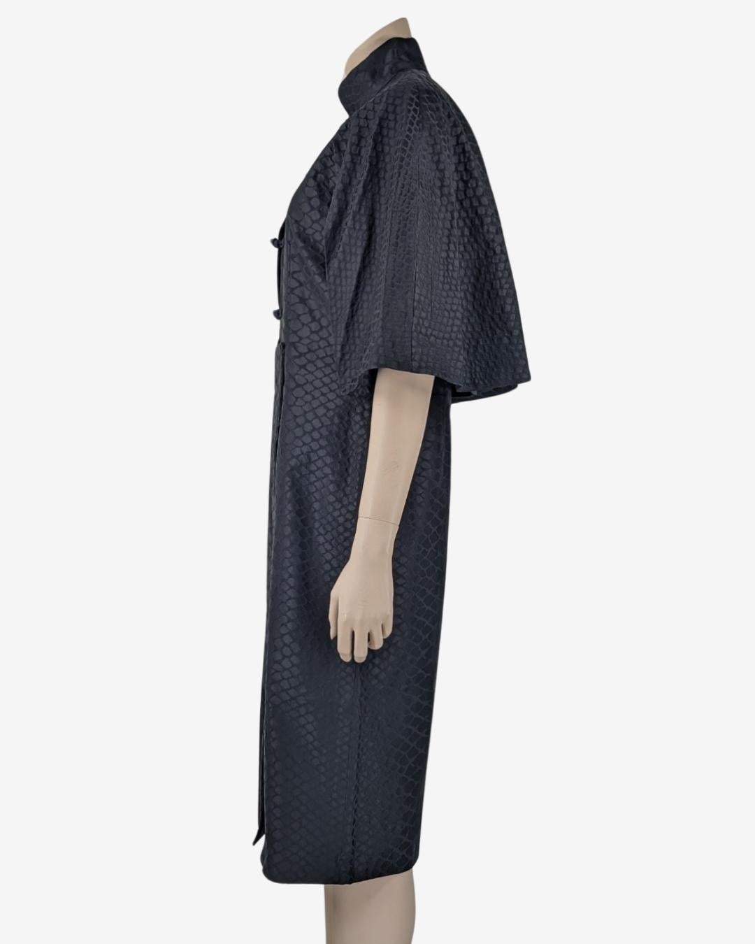 Women's or Men's Yves Saint Laurent black cape dress For Sale