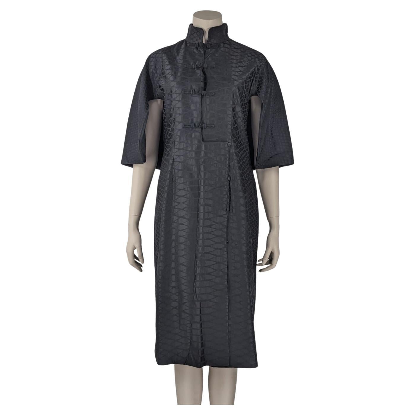 Yves Saint Laurent black cape dress For Sale