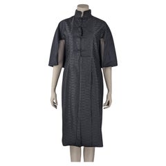 Robe cape noire Yves Saint Laurent