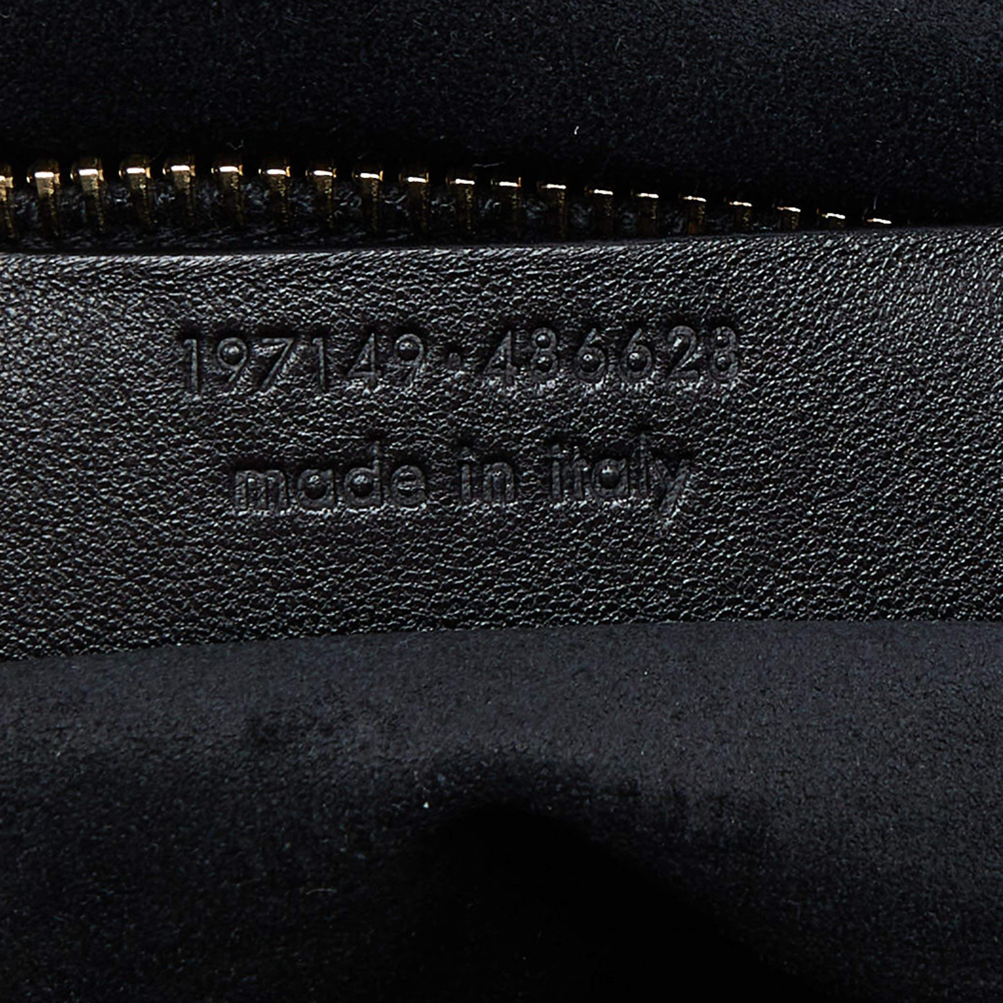 Yves Saint Laurent Black Denim, Suede and Patent Leather Medium Muse Two Satchel 7
