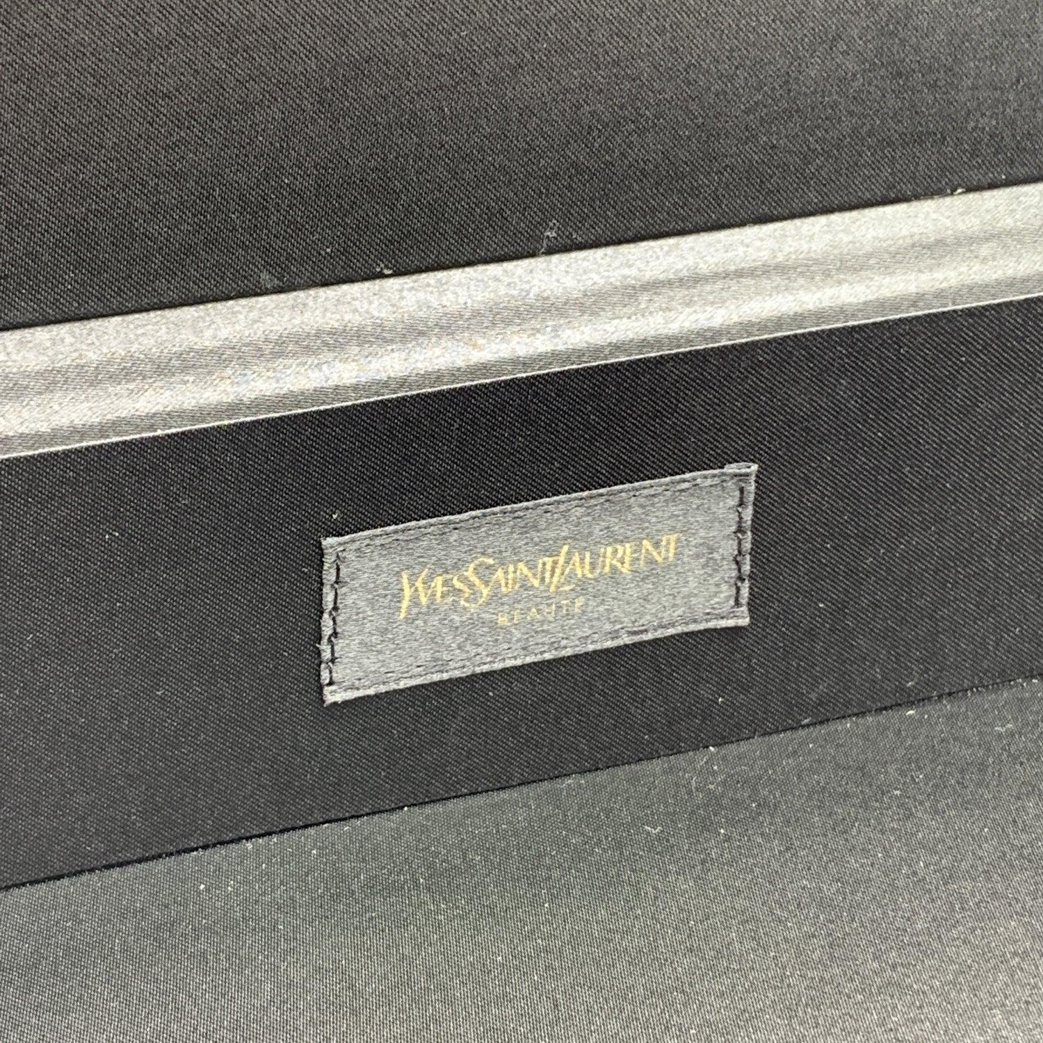 Yves Saint Laurent Schwarzes Schmuckkästchen-Kommode mit Stoffbeschlägen im Angebot 2